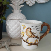Porcelain Mug With Sparrow Bird by Hour of Power bible spiritual