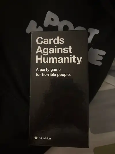 Selling a Canadian Edition of Cards Against Humanity. This card game is complete and ready for a new...