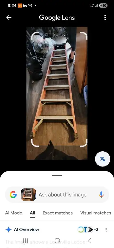 Sturdy 8ft folding ladder, View more