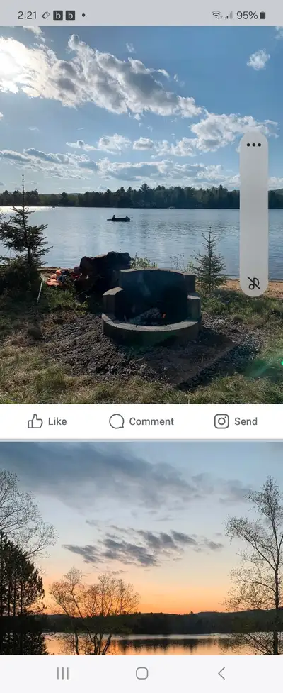 Situer au lac croche a St. Donat dans les laurentide. Foyer a bois au sous sol et etage principale....