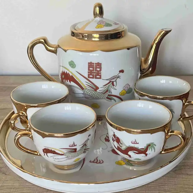 Chinese porcelain teapot set