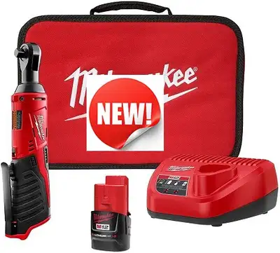 Milwaukee M12 Cordless 3/8 In Ratchet Kit with Battery & Charger, View more