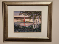 Pictou Bar Lighthouse - Daniel Munro original painting