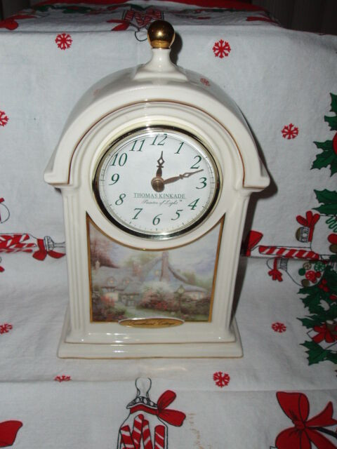 FIRST $45 EACH~ 3 THOMAS KINKADE SWEETHEART COTTAGE MANTEL CLOCK in Arts & Collectibles in St. Catharines