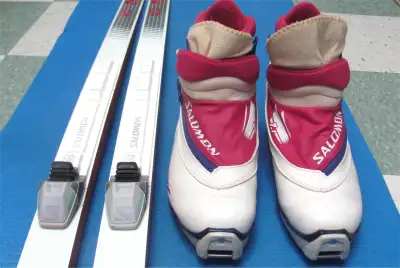 $145 ELAN (Karhu)- Skis 6.2'/ 190cm used in good condition, made in Serbia. SALOMON- ski boots size-...