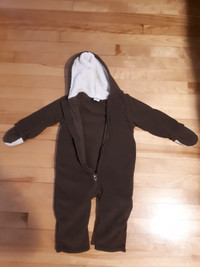 18-24 month carseat fleece bunting suit