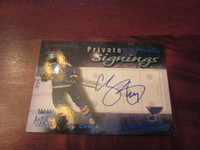 2000-01 Topps Premier Plus Private Signings Chris Pronger Auto