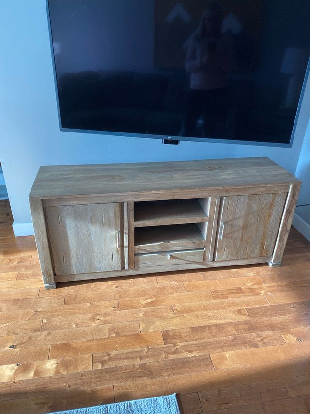 Solid wood tv console in TV Tables & Entertainment Units in Calgary