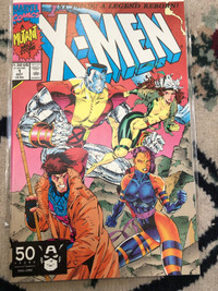 X-Men #1 1991  Gambit Rogue Psylocke cover Key Marvel comic book