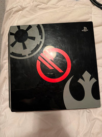 P.s.4 pro star wars edition itb , two controllers and one game.