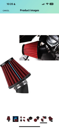 K&N motorcycle air filters.