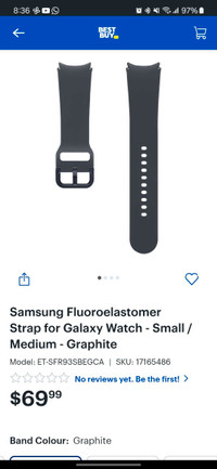 Samsung Official Watch Band Graphite
