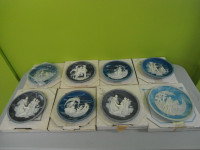 8 Wedgwood Style Collector Plates