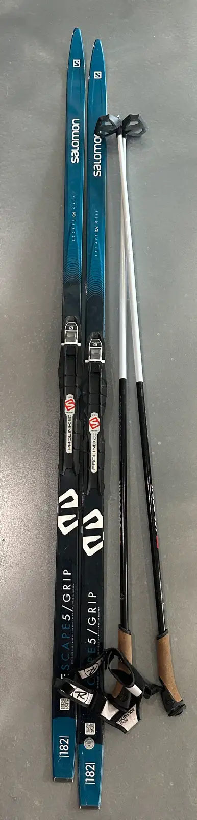 Salomon Escape 5 XCountry Skis and Poles, View more