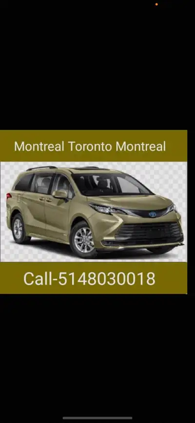 EXPRESS-RIDE SHARE  -MONTREAL TO TORONTO MISSISSAUGA  , View more