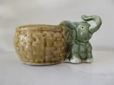 Ceramic elephant plant holder decor, View more