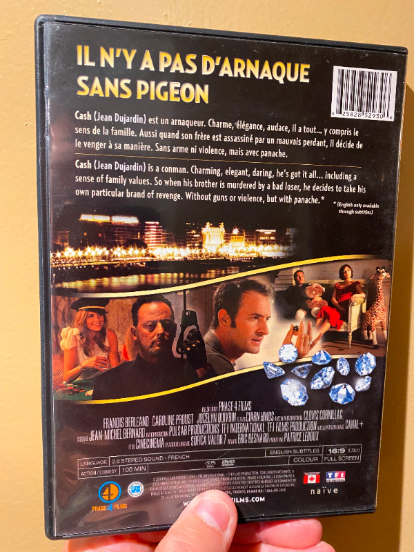 Film Dvd Rare ( CASH 2008 ) avec Jean Reno ( Comme Neuf ) dans CD, DVD et Blu-ray  à Laval/Rive Nord - Image 2