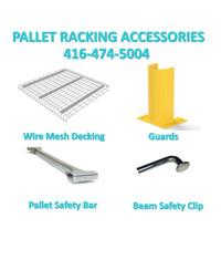 NEW and USED Pallet Racking Accessories Wire Deck , safety bars