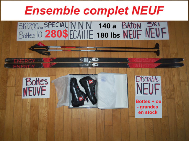 Ensembles de ski de fond écaille ENSEMBLES NEUF dans Ski  à Drummondville