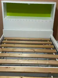 Ikea twin bed with two drawers and separate shelf