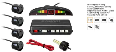 New DIY parking sensor kit with 4 sensors but you can just use 2 for rear or front. Has a audible al...