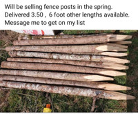 Fence posts for sale.  Free delivery 