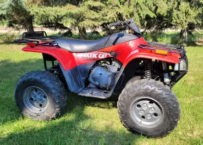 Arctic Cat 2002 2x4 Model 400i 4 stroke engine electric start - emergency pull start Never had an od...