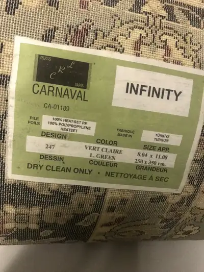 Hand made rug 3.5 meters 2.5 meters Made in Turkey L green, View more