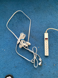 Two Extension Cords and One Power Bar 