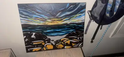 Painted by Nikki Love this is the original piece. Paid over $500 for it. 20x16 in https://www.instag...