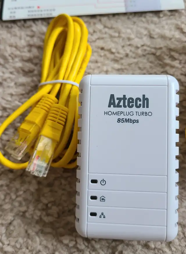 Aztech Powerline Networking 85Mbps HomePlug, unused (1 pair)63860082640769122