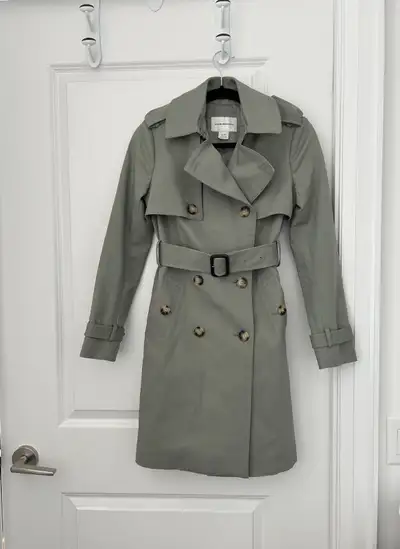 CLUB MONACO RALPH LAUREN TRENCH COAT (SIZE XS), View more