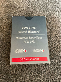 1991 CHL award winners hockey card set