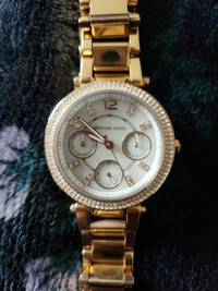 Gold Michael Kors watch for sale.
