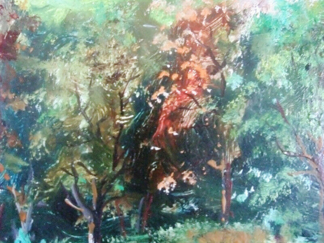 Original Landscape. Oil on canvas. 1991.Painting signed by the a in Arts & Collectibles in City of Toronto - Image 3