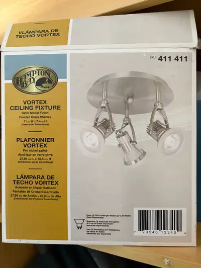 NEW Hampton Bay Ceiling Light Fixture, View more