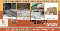 MOVING BOXES, BUBBLE WRAPS AND MORE! BIG SAVINGS!!