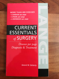 Current essentials of surgery