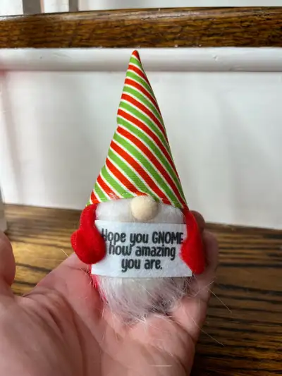 Adorable Gnome with a positive message. Great Gift!, View more