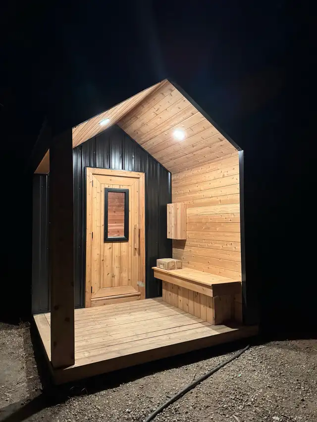 Outpost 8' x 14' Cedar Sauna584654962138163201