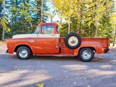 1957 Fargo D100 Professional Build Truck body sits on a Chevy S-10 frame Complete Interior with Full...