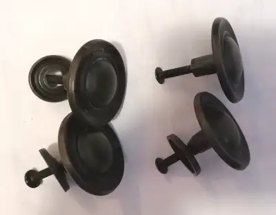 4pcs round vintage metal bronze knobs, View more