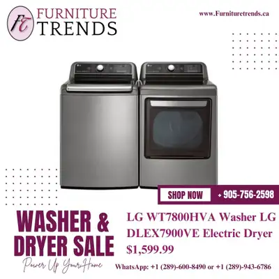 Save Big on Washer & Dryer Sets – Limited-Time Deals, View more