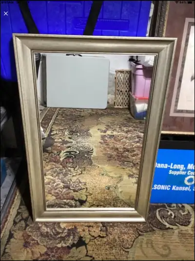 Gold tone Frame 34”H x 23”W x 1”D