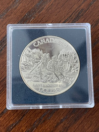RCM: 1989 $1 Mackenzie River Bicentennial Silver Dollar Coin