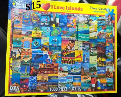 NEW White Mountain "I Love Islands" puzzle, View more