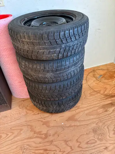 245/60/18 Toyo observe tires /steel wheels. Came off 2018 ford explorer. Get another season out off...