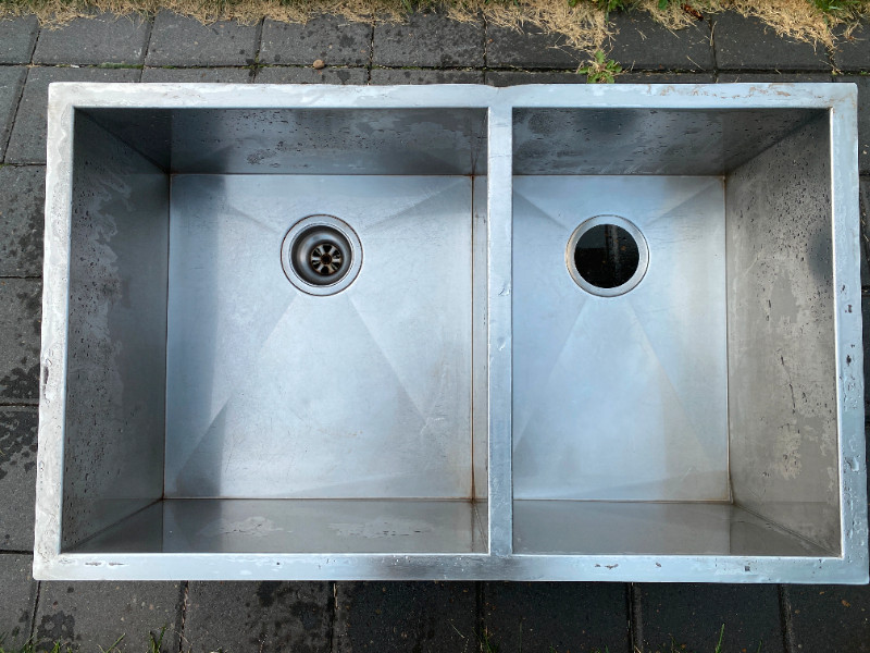 Stainless Steel Double Sink, Undermount, modern style, deep tubs