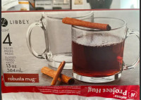 Brand new unopened robusta coffe tea mug 4 piece !