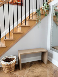 Waterfall Style Wood Bench (Decor & Seating)